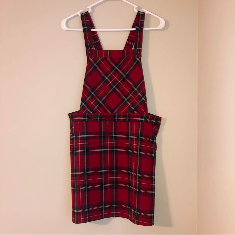 Plaid Pinafore Size Medium